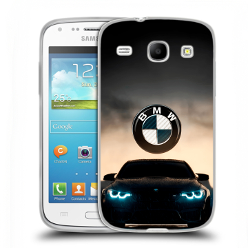 Силиконовый чехол на Samsung Galaxy Core с принтом БМВ BMW Силиконовый чехол на Samsung Galaxy Core с принтом БМВ BMW