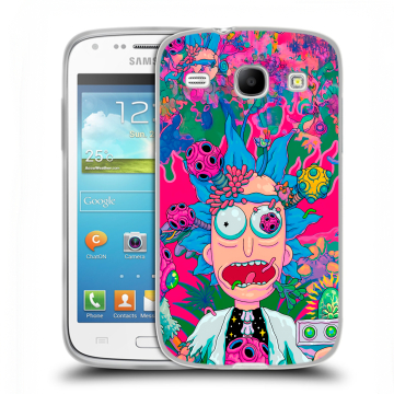 Силиконовый чехол на Samsung Galaxy Core с принтом Рик и Морти Rick Morty Силиконовый чехол на Samsung Galaxy Core с принтом Рик и Морти Rick Morty
