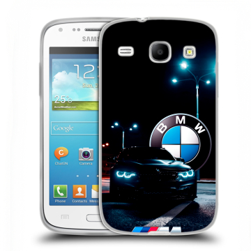 Силиконовый чехол на Samsung Galaxy Core с принтом БМВ BMW Силиконовый чехол на Samsung Galaxy Core с принтом БМВ BMW