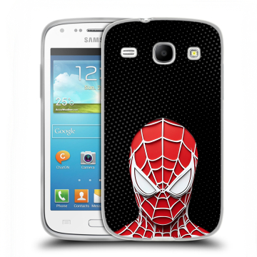 Силиконовый чехол на Samsung Galaxy Core с принтом человек паук spiderman Силиконовый чехол на Samsung Galaxy Core с принтом человек паук spiderman