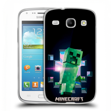 Силиконовый чехол на Samsung Galaxy Core с принтом Майнкрафт Minecraft Силиконовый чехол на Samsung Galaxy Core с принтом Майнкрафт Minecraft
