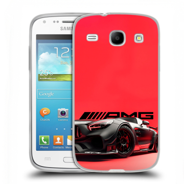 Силиконовый чехол на Samsung Galaxy Core с принтом Мерседес Mercedes AMG Силиконовый чехол на Samsung Galaxy Core с принтом Мерседес Mercedes AMG