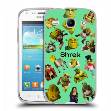 Силиконовый чехол на Samsung Galaxy Core с принтом Шрек Shrek Силиконовый чехол на Samsung Galaxy Core с принтом Шрек Shrek