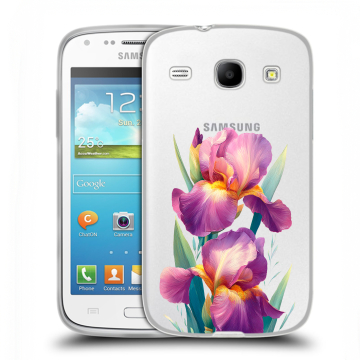Силиконовый чехол на Samsung Galaxy Core с принтом Цветы орхидеи