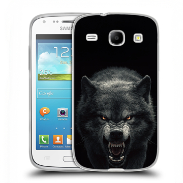 Силиконовый чехол на Samsung Galaxy Core с принтом Волк