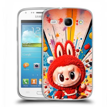 Силиконовый чехол на Samsung Galaxy Core с принтом Labubu Лабубу