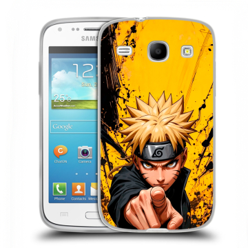 Силиконовый чехол на Samsung Galaxy Core с принтом Naruto Наруто