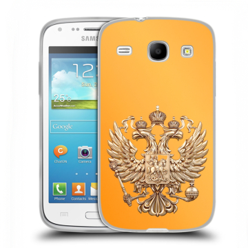 Силиконовый чехол на Samsung Galaxy Core с принтом Герб Флаг России