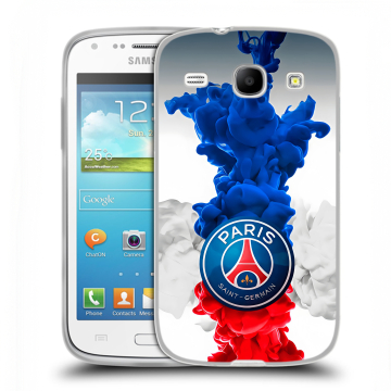 Силиконовый чехол на Samsung Galaxy Core с принтом PSG ПСЖ