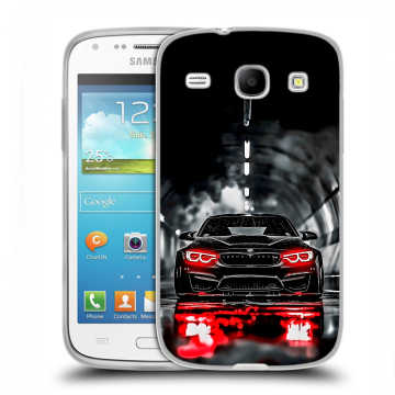 Силиконовый чехол на Samsung Galaxy Core с принтом BMW БМВ