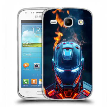 Силиконовый чехол на Samsung Galaxy Core с принтом IronMan Железный человек