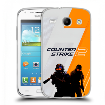 Силиконовый чехол на Samsung Galaxy Core с принтом Counter Strike