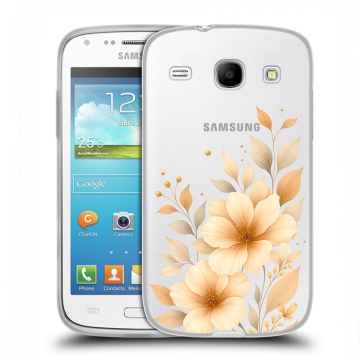 Силиконовый чехол на Samsung Galaxy Core с принтом для девушки