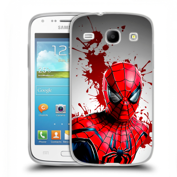 Силиконовый чехол на Samsung Galaxy Core с принтом Spiderman Человек паук Силиконовый чехол на Samsung Galaxy Core с принтом Spiderman Человек паук