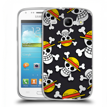 Силиконовый чехол на Samsung Galaxy Core с принтом One Piece Ван Пис