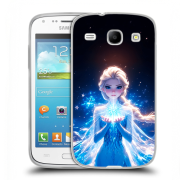 Силиконовый чехол на Samsung Galaxy Core с принтом Холодное сердце Frozen Силиконовый чехол на Samsung Galaxy Core с принтом Холодное сердце Frozen