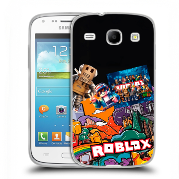 Силиконовый чехол на Samsung Galaxy Core с принтом Roblox Роблокс Силиконовый чехол на Samsung Galaxy Core с принтом Roblox Роблокс