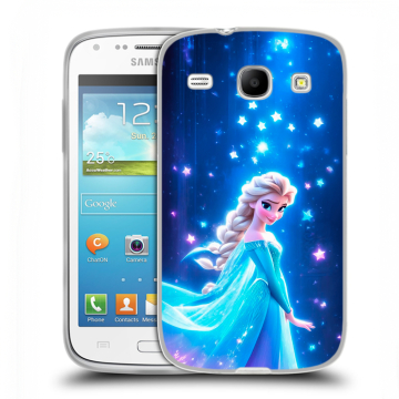 Силиконовый чехол на Samsung Galaxy Core с принтом Холодное сердце Frozen Силиконовый чехол на Samsung Galaxy Core с принтом Холодное сердце Frozen