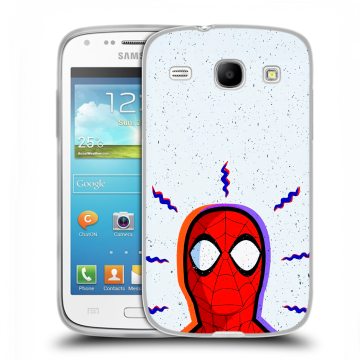 Силиконовый чехол на Samsung Galaxy Core с принтом Spiderman Человек паук Силиконовый чехол на Samsung Galaxy Core с принтом Spiderman Человек паук