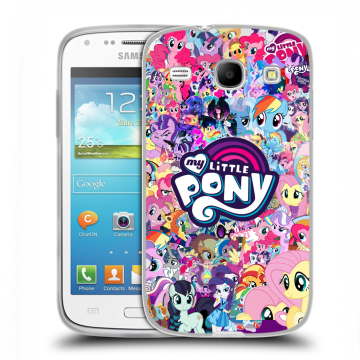 Силиконовый чехол на Samsung Galaxy Core с принтом My little pony Дружба чудо Силиконовый чехол на Samsung Galaxy Core с принтом My little pony Дружба чудо