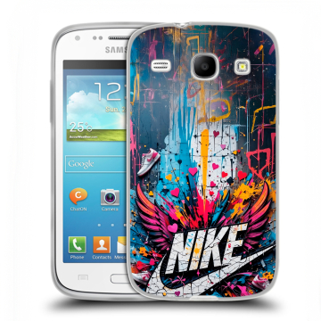 Силиконовый чехол на Samsung Galaxy Core с принтом Nike Найк Силиконовый чехол на Samsung Galaxy Core с принтом Nike Найк