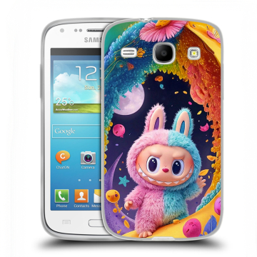 Силиконовый чехол на Samsung Galaxy Core с принтом Labubu Лабубу Силиконовый чехол на Samsung Galaxy Core с принтом Labubu Лабубу