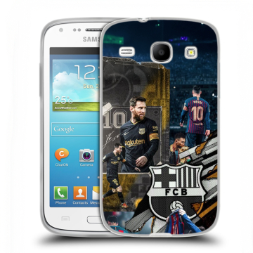 Силиконовый чехол на Samsung Galaxy Core с принтом Messi Barcelona Силиконовый чехол на Samsung Galaxy Core с принтом Messi Barcelona