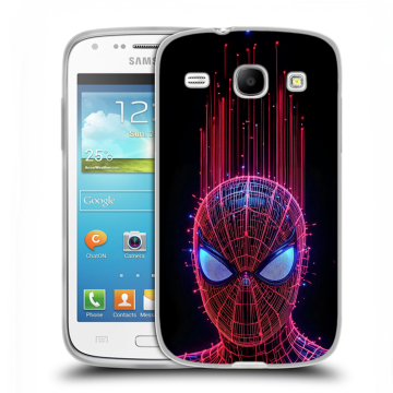 Силиконовый чехол на Samsung Galaxy Core с принтом Spiderman Человек паук Силиконовый чехол на Samsung Galaxy Core с принтом Spiderman Человек паук