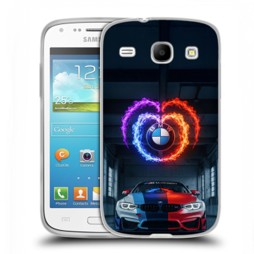 Силиконовый чехол на Samsung Galaxy Core с принтом BMW БМВ Силиконовый чехол на Samsung Galaxy Core с принтом BMW БМВ