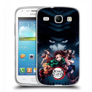 Силиконовый чехол на Samsung Galaxy Core с принтом Demon Slayer Клинок рассекающий демонов Силиконовый чехол на Samsung Galaxy Core с принтом Demon Slayer Клинок рассекающий демонов