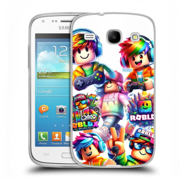 Силиконовый чехол на Samsung Galaxy Core с принтом Roblox Роблокс Силиконовый чехол на Samsung Galaxy Core с принтом Roblox Роблокс