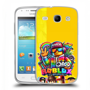 Силиконовый чехол на Samsung Galaxy Core с принтом Roblox Роблокс Силиконовый чехол на Samsung Galaxy Core с принтом Roblox Роблокс