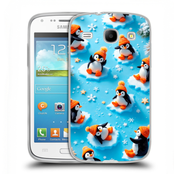 Силиконовый чехол на Samsung Galaxy Core с принтом Новый год Силиконовый чехол на Samsung Galaxy Core с принтом Новый год