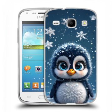 Силиконовый чехол на Samsung Galaxy Core с принтом Новый год Силиконовый чехол на Samsung Galaxy Core с принтом Новый год