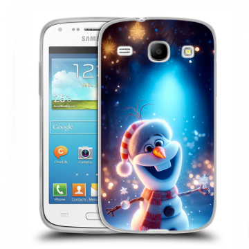 Силиконовый чехол на Samsung Galaxy Core с принтом Новый год