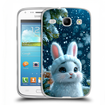Силиконовый чехол на Samsung Galaxy Core с принтом Новый год