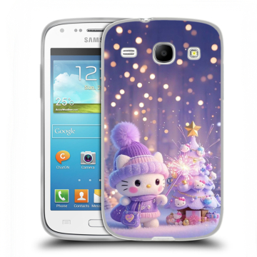 Силиконовый чехол на Samsung Galaxy Core с принтом Новый год