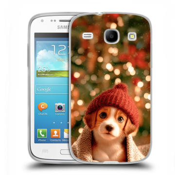 Силиконовый чехол на Samsung Galaxy Core с принтом Новый год