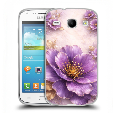 Силиконовый чехол на Samsung Galaxy Core с принтом женский