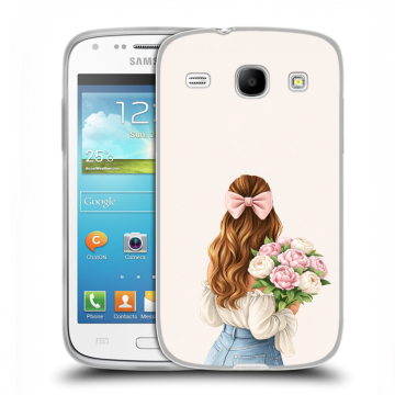 Силиконовый чехол на Samsung Galaxy Core с принтом женский