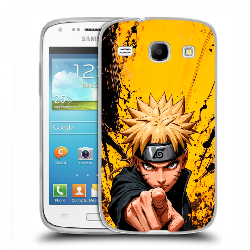 Силиконовый чехол на Samsung Galaxy Core с принтом Naruto Наруто Силиконовый чехол на Samsung Galaxy Core с принтом Naruto Наруто
