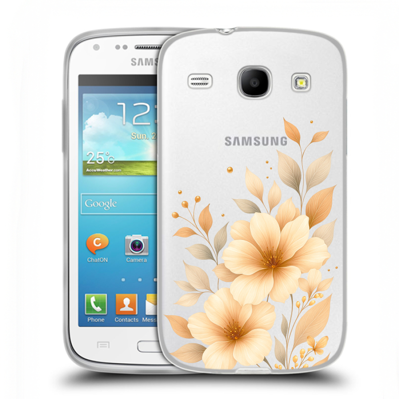 Силиконовый чехол на Samsung Galaxy Core с принтом для девушки Силиконовый чехол на Samsung Galaxy Core с принтом для девушки