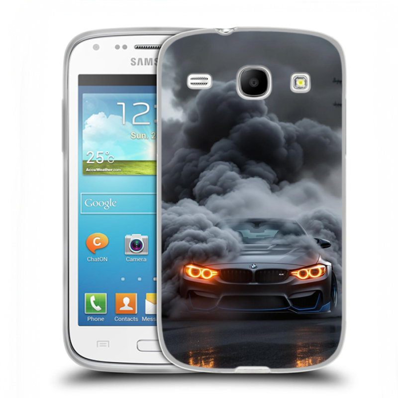 Силиконовый чехол на Samsung Galaxy Core с принтом BMW БМВ Силиконовый чехол на Samsung Galaxy Core с принтом BMW БМВ