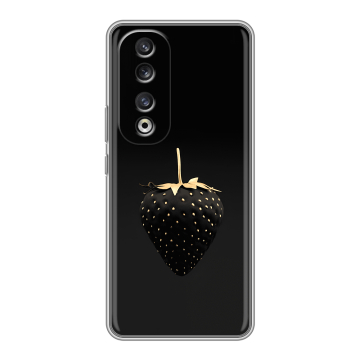 Силиконовый чехол на Huawei Honor 90 Pro с принтом Черная клубника Силиконовый чехол на Huawei Honor 90 Pro с принтом Черная клубника