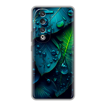 Силиконовый чехол на Huawei Honor 90 Pro с принтом Листья Силиконовый чехол на Huawei Honor 90 Pro с принтом Листья