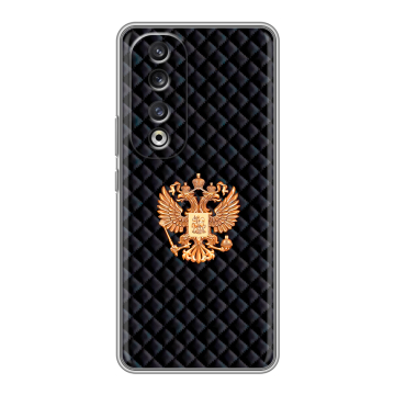 Силиконовый чехол на Huawei Honor 90 Pro с принтом Герб России принт Силиконовый чехол на Huawei Honor 90 Pro с принтом Герб России принт