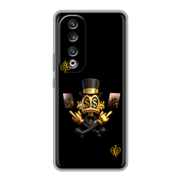 Силиконовый чехол на Huawei Honor 90 Pro с принтом Золотой скрудж макдак Силиконовый чехол на Huawei Honor 90 Pro с принтом Золотой скрудж макдак