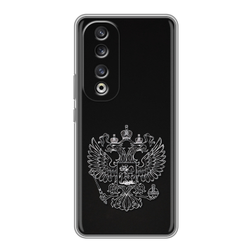 Силиконовый чехол на Huawei Honor 90 Pro с принтом Герб России Силиконовый чехол на Huawei Honor 90 Pro с принтом Герб России