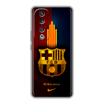 Силиконовый чехол на Huawei Honor 90 Pro с принтом Барселона Barcelona Силиконовый чехол на Huawei Honor 90 Pro с принтом Барселона Barcelona