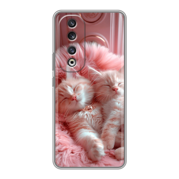 Силиконовый чехол на Huawei Honor 90 Pro с принтом котята котики Силиконовый чехол на Huawei Honor 90 Pro с принтом котята котики